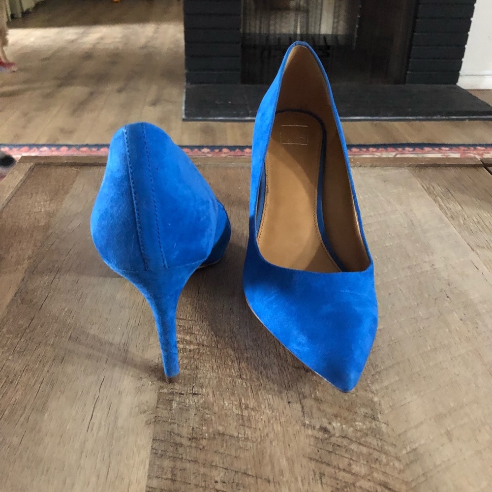 Royal Blue 14th & Union Faux Suede Pumps